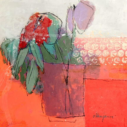 Peinture Floraison abstraite 4 par Ottenjann Andrea | Tableau