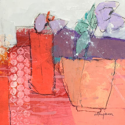 Peinture Floraison abstraite 1 par Ottenjann Andrea | Tableau