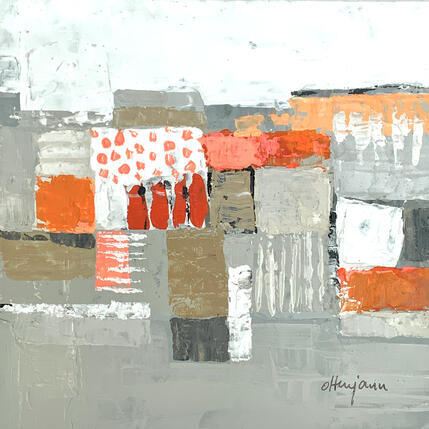 Peinture Petit champ de fleurs par Ottenjann Andrea | Tableau