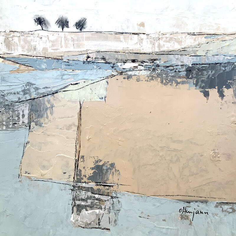 Painting F3 Doux réveil 10020-21321-20260702-30 by Ottenjann Andrea | Painting Abstract Landscapes Acrylic