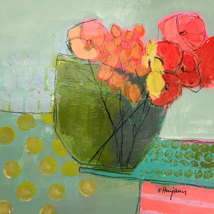 Painting Floraison abstraite 6 by Ottenjann Andrea | Painting