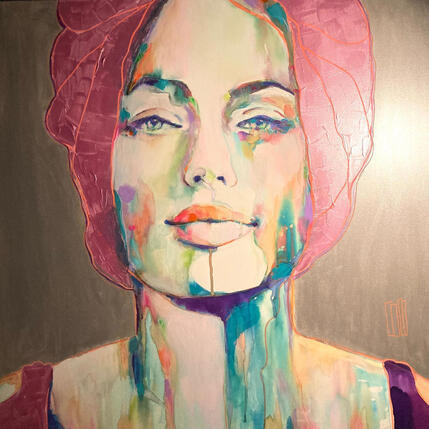 Painting 80x80 « Serenity » by Coco | Painting