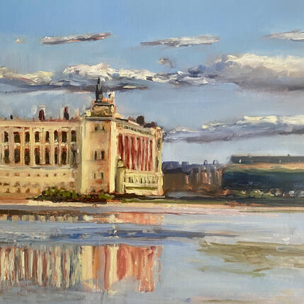 Peinture Le château rose par Manière Anisa | Tableau