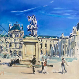 Painting Le roi devant la pyramide by Manière Anisa  | Painting