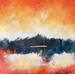 Peinture Abstraction 4880 par Hévin Christian | Tableau Abstrait Minimaliste Huile Acrylique Pastel