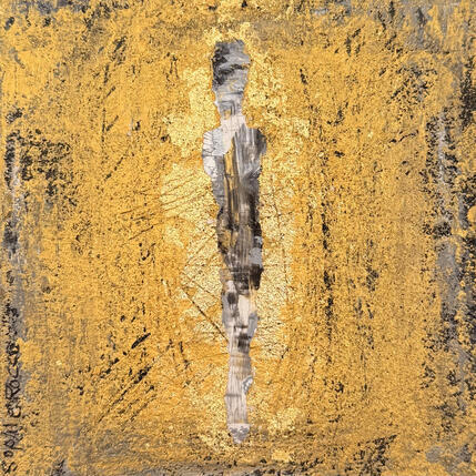 Painting de cendre et d'or by Rocco Sophie | Painting Raw art Acrylic, Gluing, Sand
