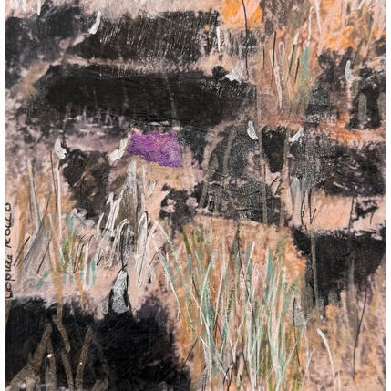 Painting taureaux en camargue by Rocco Sophie | Painting Raw art Acrylic, Gluing, Sand