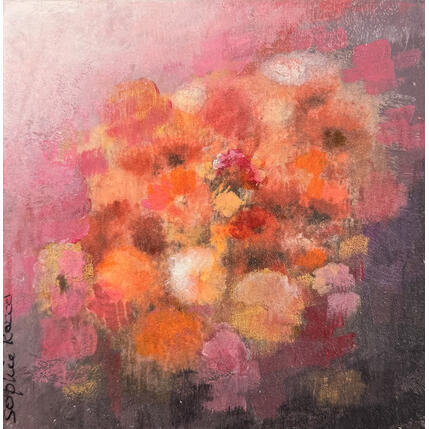 Painting champ fleuri by Rocco Sophie | Painting Raw art Acrylic, Gluing, Sand