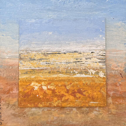 Painting paysage ensablé by Rocco Sophie | Painting Raw art Acrylic, Gluing, Sand