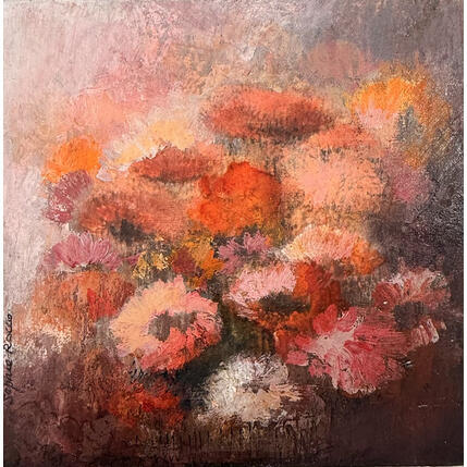 Painting Bouquet by Rocco Sophie | Painting Raw art Acrylic, Gluing, Sand Pop icons