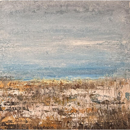 Painting camargue by Rocco Sophie | Painting Raw art Acrylic, Gluing, Sand