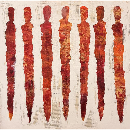 Painting ambre d'or by Rocco Sophie | Painting Raw art Acrylic, Gluing, Sand