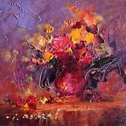 Painting F1 Blossoming love 10016-17018-20260703-5 by Petras Ivica | Painting Figurative Oil Landscapes