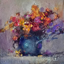 Painting F2 Untouched petals 10016-17018-20260703-7 by Petras Ivica | Painting Figurative Oil Landscapes, Pop icons
