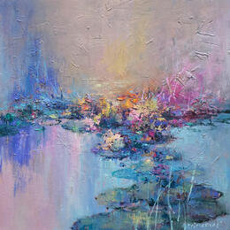 Painting 50x50 Colors of nostalgia 10016-17018-20260703-13 by Petras Ivica | Painting Figurative Oil Landscapes