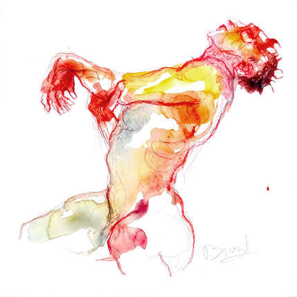 Painting Blessure by Brunel Sébastien | Painting
