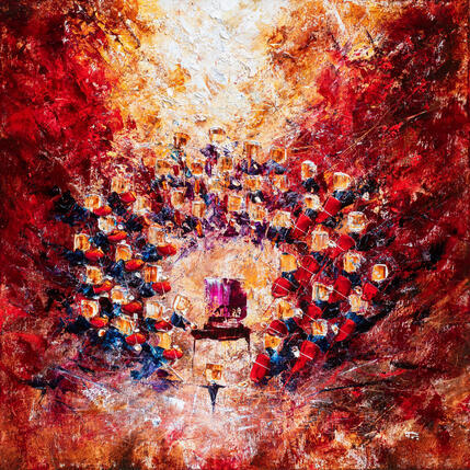 Peinture Concert flamboyant par Reymond Pierre | Tableau Figuratif Huile Musique