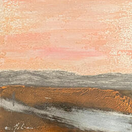 Painting En Lozère  by Mahieu Bertrand | Painting Figurative Metal Landscapes