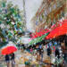 Painting La vie parisienne by Solveiga | Painting Acrylic