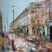 Painting Rue de Rivoli by Solveiga | Painting Acrylic