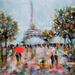 Peinture Trocadéro par Solveiga | Tableau Acrylique