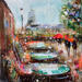 Peinture Café Bertillon par Solveiga | Tableau Acrylique