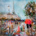 Peinture Rue de Grenelle par Solveiga | Tableau Acrylique