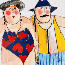 Painting Barthe et Alphonse by Colombo Cécile | Painting