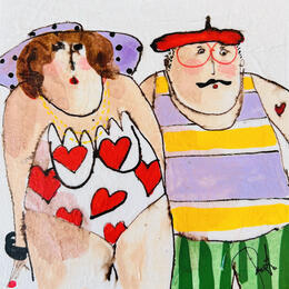 Painting Marguerite et Paul by Colombo Cécile | Painting