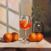 Peinture SUNNY APERITIF par Clavaud Morgane | Tableau Figuratif Natures mortes Acrylique