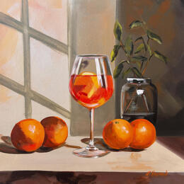 Peinture SUNNY APERITIF par Clavaud Morgane | Tableau