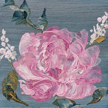 Painting Pivoine rosée by Amblard Florence | Painting