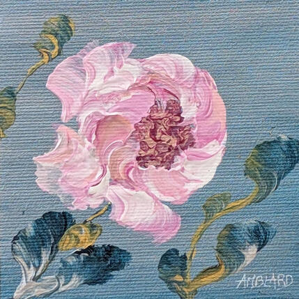 Painting Petite rose by Amblard Florence | Painting