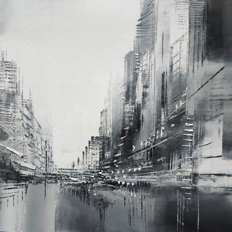 Painting Acier by Levesque Emmanuelle | Painting Oil
