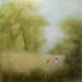 Painting Sous les grands arbres by Moulia Francis | Painting Figurative Nature Oil