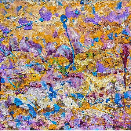 Painting Monde floral by Amblard Florence | Painting Impressionism Acrylic Landscapes, Nature