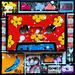 Painting Pop K7 (rouge) by Costa Sophie | Painting Pop-art Pop icons Acrylic Gluing Upcycling