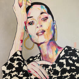 Peinture Opposition par Coco | Tableau Figuratif Acrylique Portraits