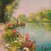 Painting Les bords de Somme, Eaucourt by Sannier Daniel | Painting Impressionism Landscapes Oil