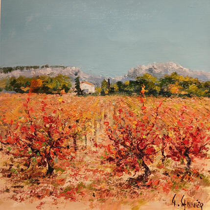 Painting Les Baux-de-Provence by Sannier Daniel | Painting Impressionism Oil Landscapes