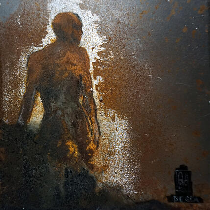 Peinture Comme une ombre par De Géa Olivier | Tableau