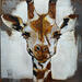 Gemälde Dans la savane von De Géa Olivier | Gemälde Figurativ Tiere Metall Acryl