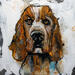 Painting Be my friend by De Géa Olivier  | Painting Figurative Animals Metal Acrylic
