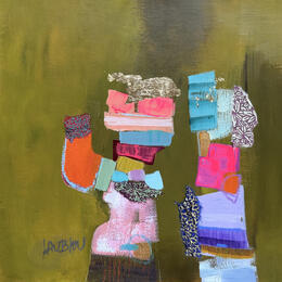 Peinture Lila et Paul par Lau Blou | Tableau