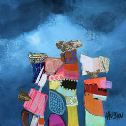Painting Méchants et gentils by Lau Blou | Painting