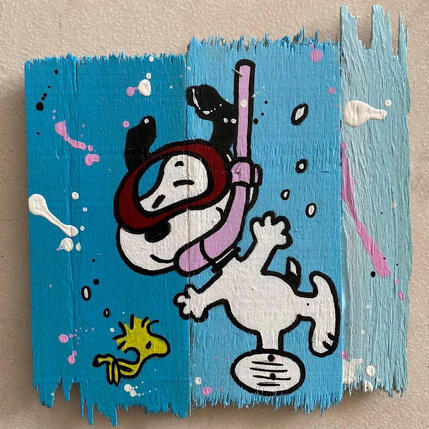 Painting F1 Plongeon by Marie G.  | Painting