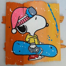 Painting F2  Snowboard by Marie G.  | Painting