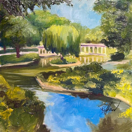 Painting Parc Monceau by Piffard Cédric | Painting