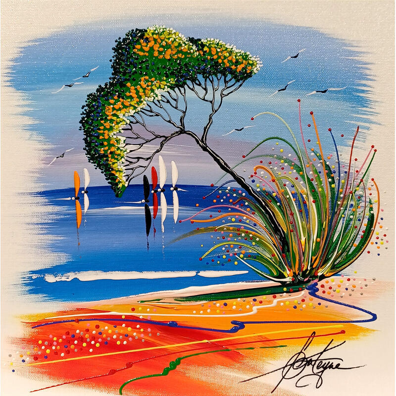 Painting Vivons dans la paix by Fonteyne David | Painting Figurative Acrylic