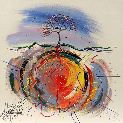 Painting L'arbre de la connaissance by Fonteyne David | Painting Figurative Acrylic